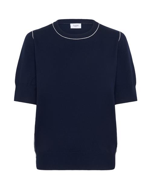SAINT TROPEZ Pullover 'Milane'  natblå / hvid