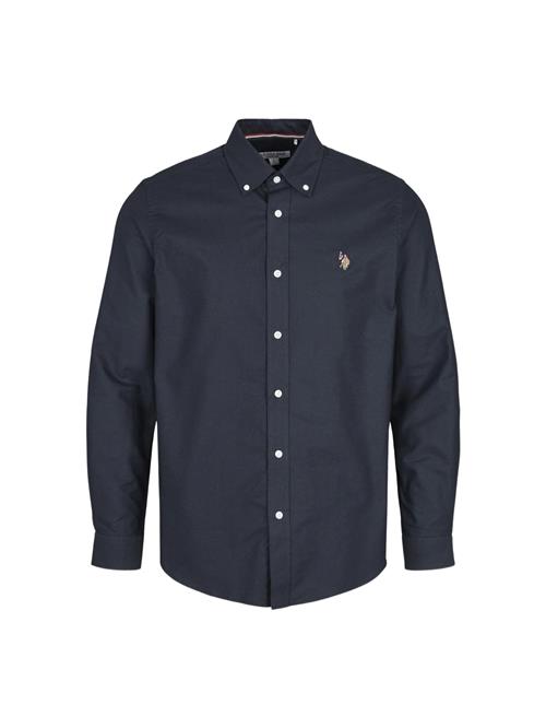 U.S. POLO ASSN. Skjorte 'UMARMIN'  safir / lysebrun / rød / hvid