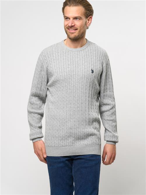 U.S. POLO ASSN. Pullover 'UMARCHI KNIT'  grå-meleret