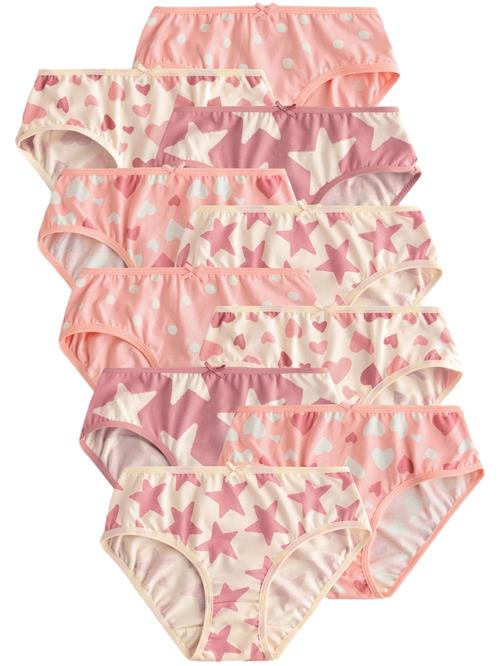 Next Underbukser  lysebeige / lyserød / pitaya / hvid