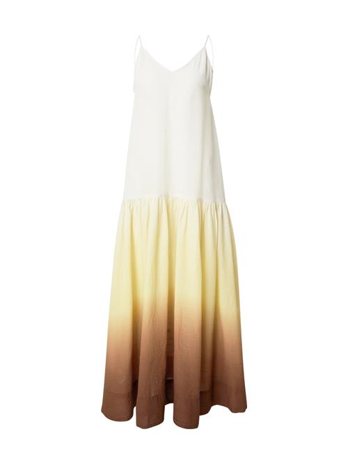 Monki Sommerkjole  choko / lysegul / hvid