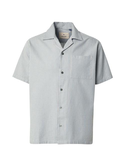 Jack & Jones Premium Skjorte 'JPRBLULOUIS'  blå / lyseblå / brun