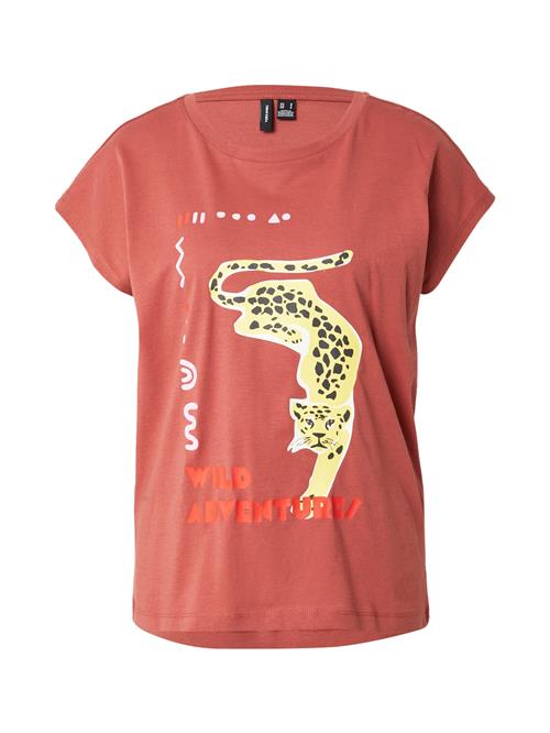 VERO MODA Shirts 'VMCORY AVA'  citron / kirsebærsrød / sort / hvid