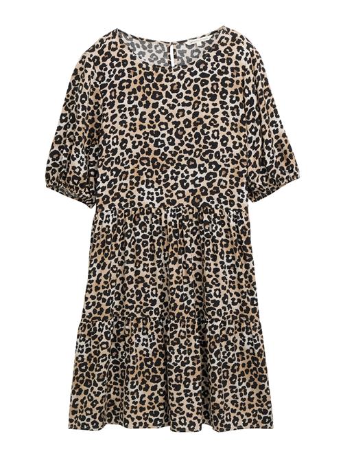 TOM TAILOR DENIM Kjole  karamel / sort / hvid