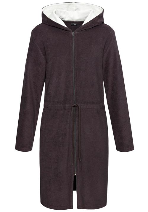 VIVANCE Kort badedragt  mørkelilla / hvid