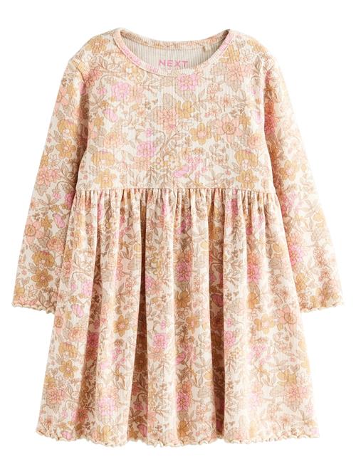 Next Kjole  camel / lyserød / uldhvid