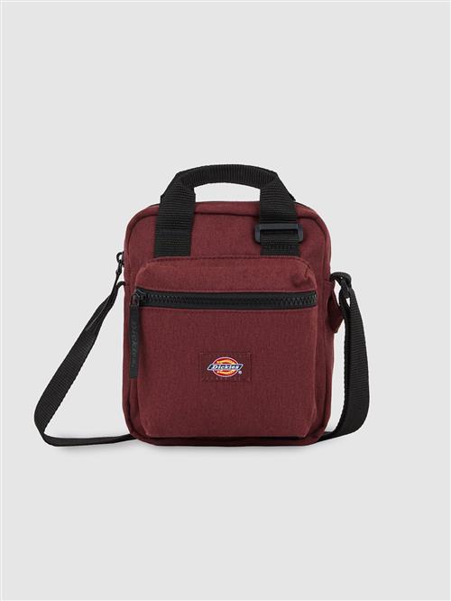 DICKIES Skuldertaske 'Moreauville'  rubinrød / sort