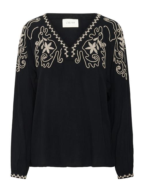 Cream Bluse 'Rosine'  kit / sort