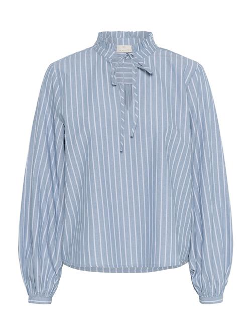 Kaffe Bluse 'KAMilina'  blå / hvid