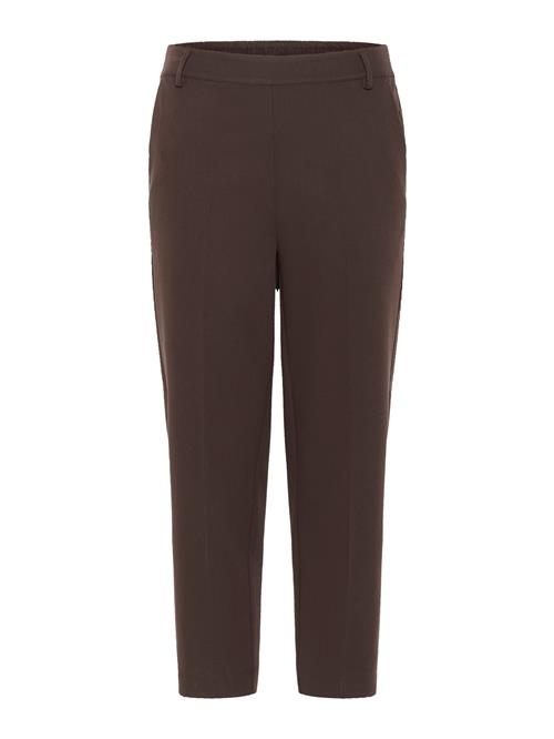 Kaffe Bukser med fals 'KASakura'  mørkebrun