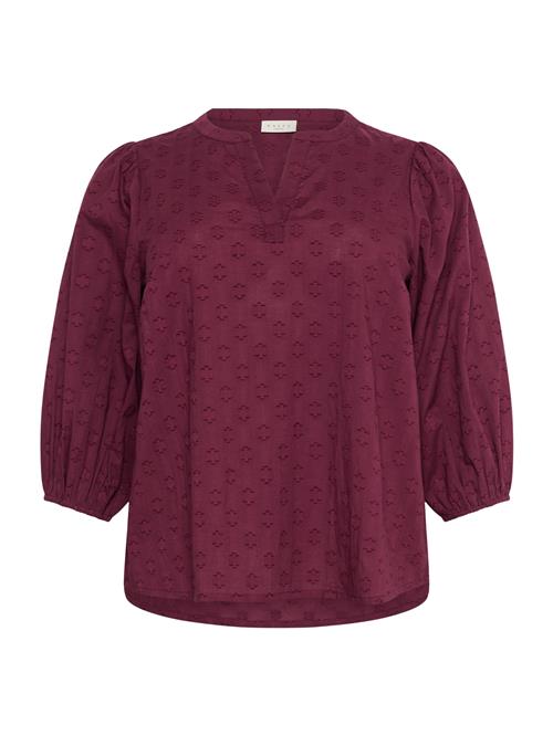 KAFFE CURVE Bluse 'Loulou'  burgunder