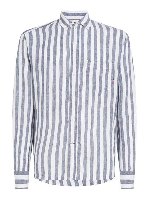 BRETON LINEN STRIPE CF SHIRT