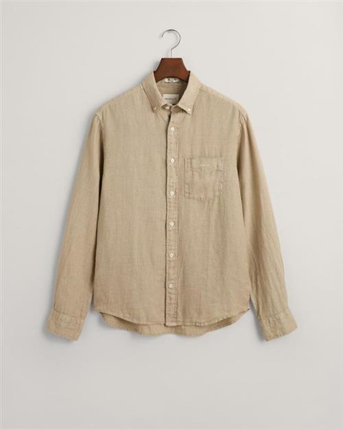 REG GMNT DYED LINEN SHIRT