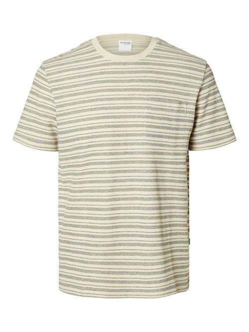 SLHSUNE STRIPE POCKET SS O-NECK TEE