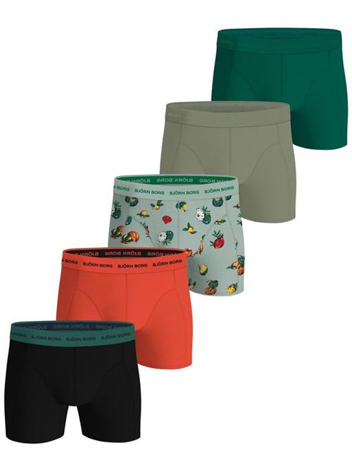 COTTON STRETCH BOXER 5p, MULTIPACK 6