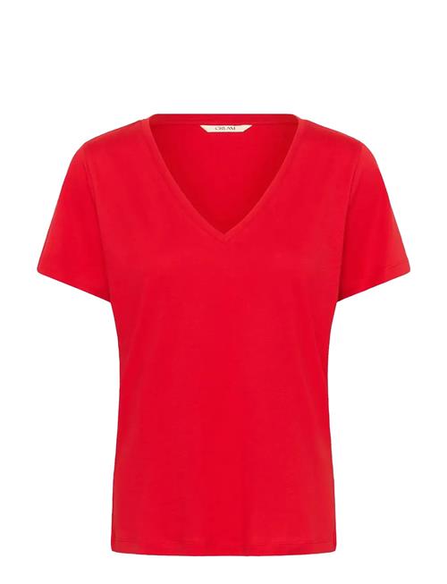 Cream | Crnaia Deep V-Neck T-Shirt | S