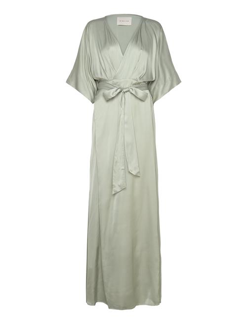 Malina | Lilly Wrap Satin Maxi Dress | S