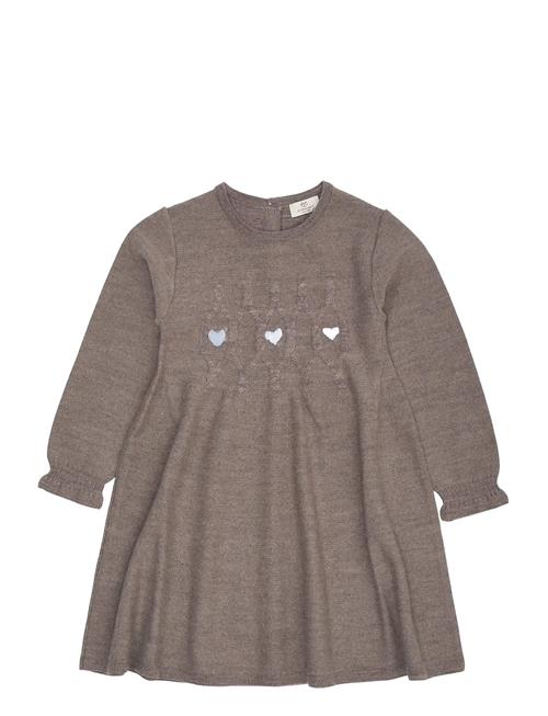 Copenhagen Colors | Merino Ls Cable Dress W. Hearts | 104