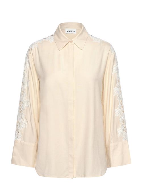 Malina | Ember Lace Detail Linen Shirt | 42
