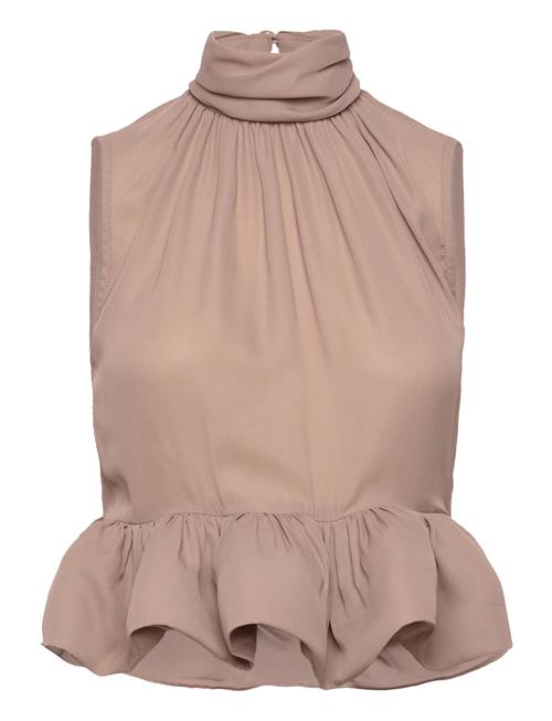 Malina | Lune Halterneck Frilled Hem Blouse | 36