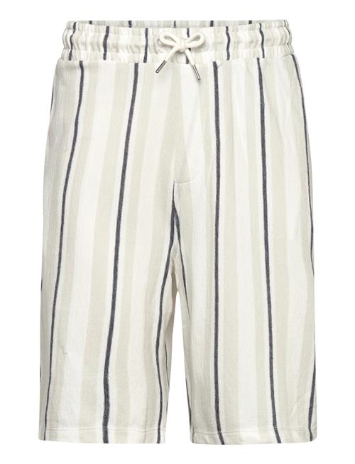 Lindbergh | Striped Terry Shorts With Elastic W | XXXL