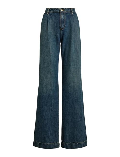 Lauren Ralph Lauren | High-Rise Pleated Wide-Leg Jean | 36
