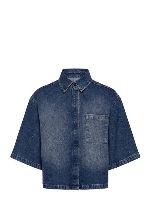 Dante6 | Dante6-Daisy Rhinestone Denim Shirt | 42