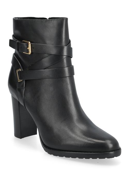 Lauren Ralph Lauren | Collins Burnished Leather Bootie Heel | 41