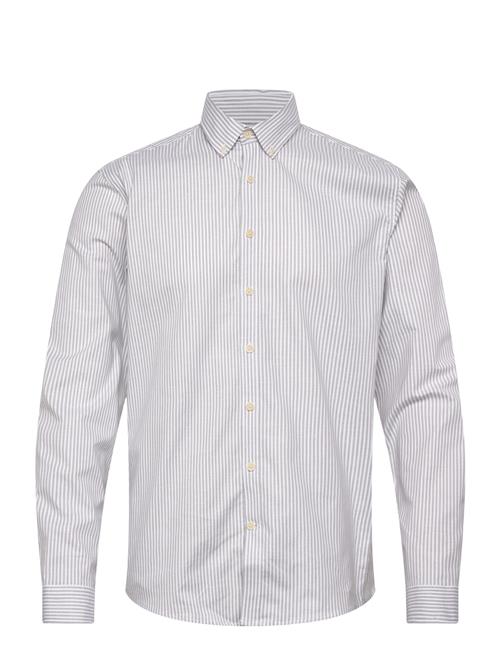 Lindbergh | Striped Superflex Oxford L/S | XXL