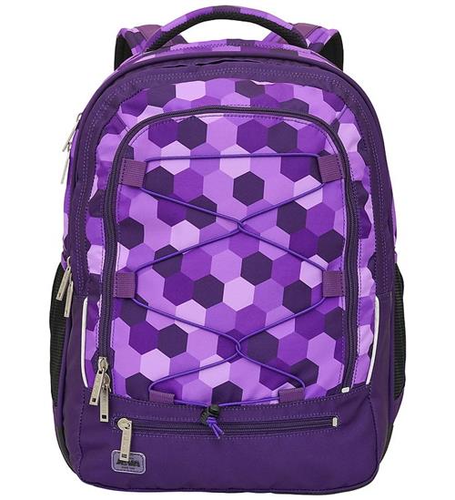 Jeva Skoletaske - Survivor - Purple Cubes