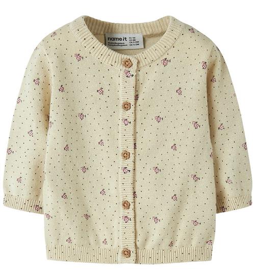Name It Cardigan - Strik - NbfHide - Almond Milk