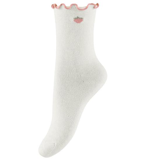 Lil Atelier Strømper - NmfFiducia - Coconut Milk/Strawberry