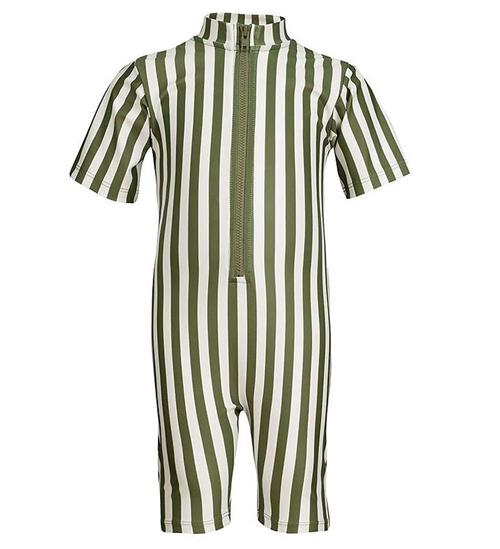 Petit Crabe Badeheldragt - Natsu - Army Stripes