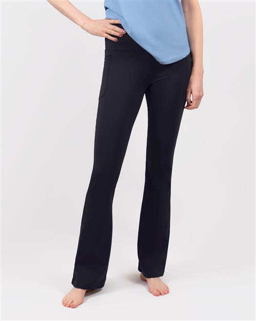 Maya Deep Blue Flared Leggings - Regular