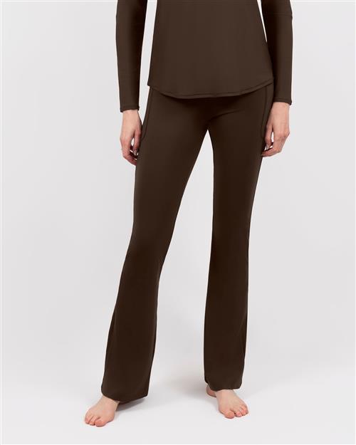 Maya Mocha Brown Flared Leggings - Regular