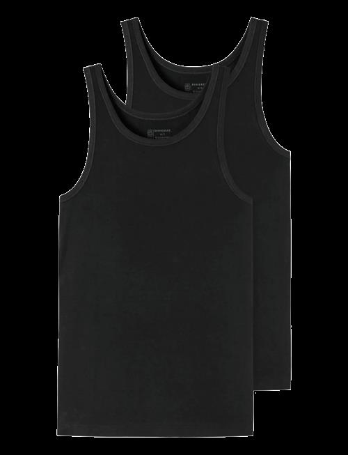 Schiesser | Black Vests, 2-Pack – 95/5 | XL