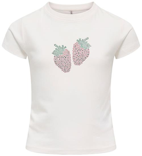 Kids Only T-shirt - KogKira - Cloud Dancer/Strawberry