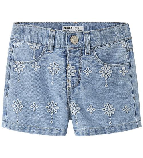 Name It Shorts - NmfRose - Light Blue Denim/Anglaise
