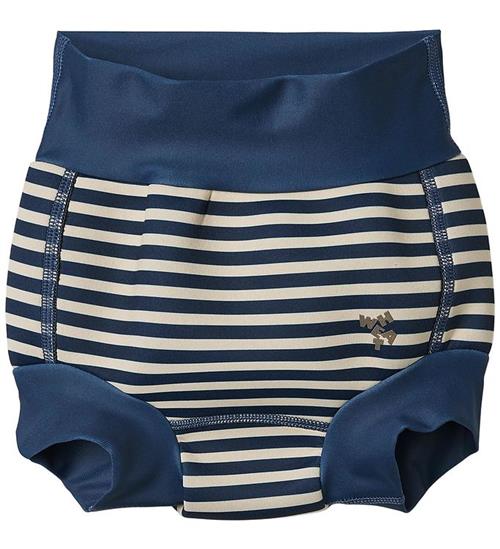 Se Wheat Blebadebukser - Anker - Blue Stripe hos KidsWorld