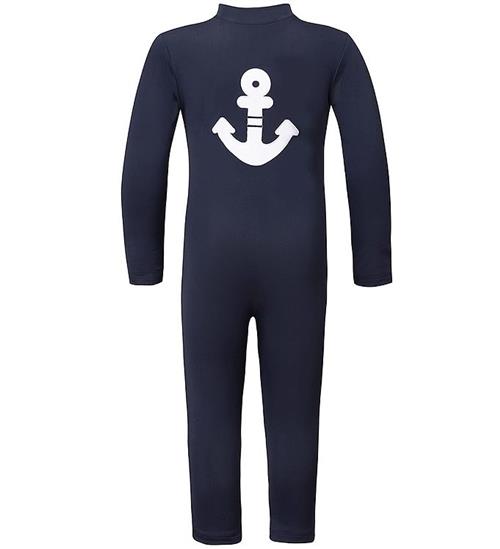 Se Petit Crabe Badeheldragt - Lou - Navy m. Anker hos KidsWorld