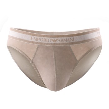 Emporio Armani Armani Stretch Cotton Brief Beige bomuld Small Herre
