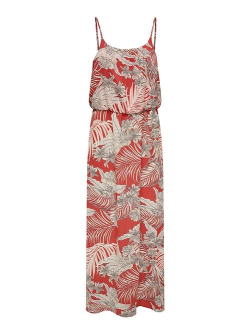 ONLY Sommerkjole 'Winner'  beige / rød / sort