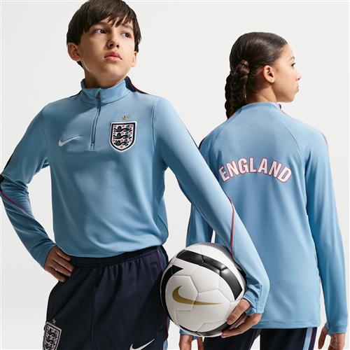 England Strike Nike Dri-FIT-fodboldtræningstrøje til større børn - blå
