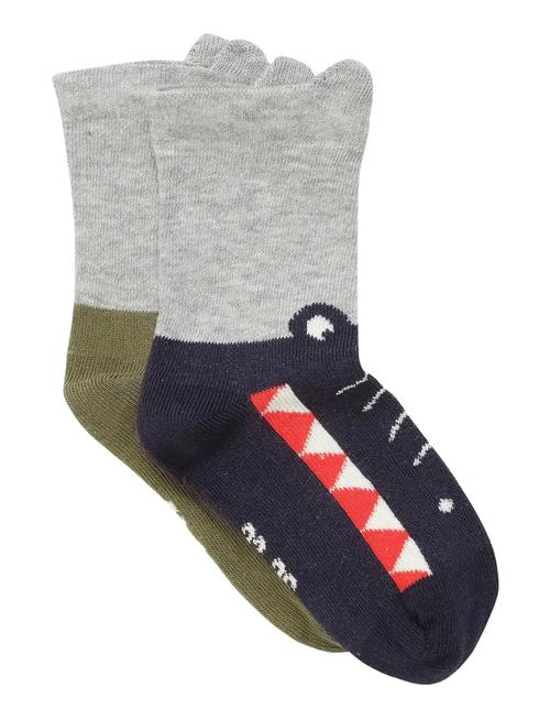 Minymo | Socks W. 3D Effect (2-Pack) | 35\38
