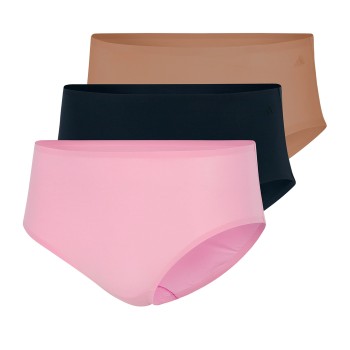 adidas Trusser 3P Sport Active Light Flex Hipsters Sort/Rosa Large Dame