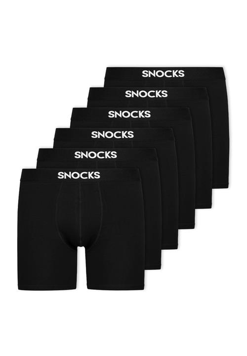 SNOCKS Boksershorts  sort / hvid