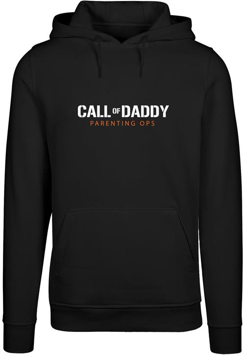 Merchcode Sweatshirt 'Fathers Day - Call of Daddy'  orange / sort / hvid