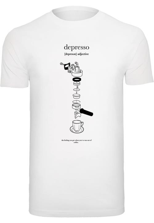 Mister Tee Bluser & t-shirts 'Depresso'  sort / hvid