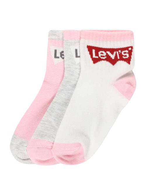 Levi's Kids Sokker 'BATWING'  grå-meleret / lys pink / rød / hvid