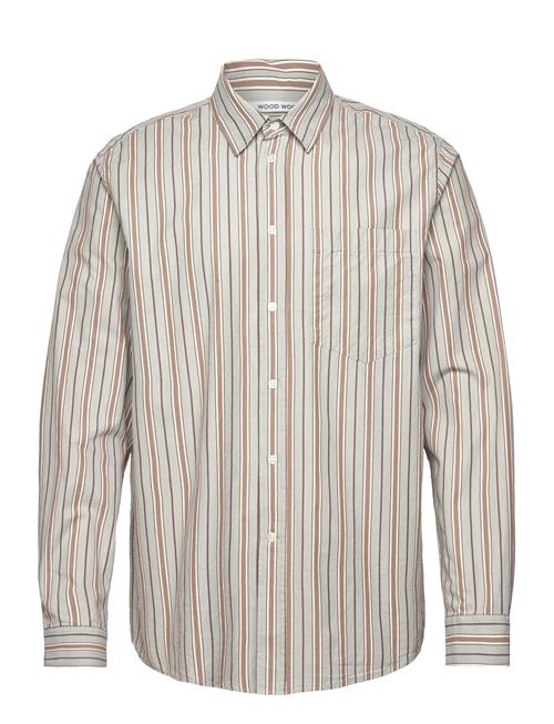 WOOD WOOD | Aster Fun Pinstripe Shirt | M